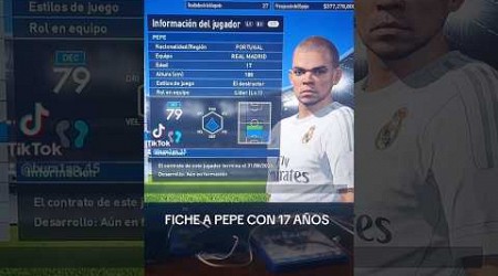 FICHE A PEPE CON 17 AÑOS! #pes2016 #futbol #fichajes #ligue1 #ps4