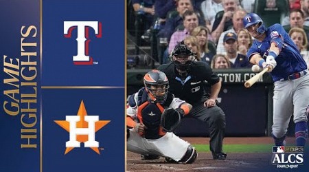 Rangers vs. Astros ALCS Game 1 Highlights (10/15/23) | MLB Highlights