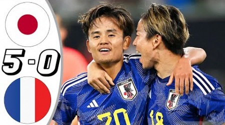 Japan vs France 5-0 - All Goals &amp; Highlights - 2023