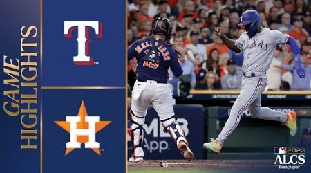 Rangers vs. Astros ALCS Game 2 Highlights (10/16/23) | MLB Highlights