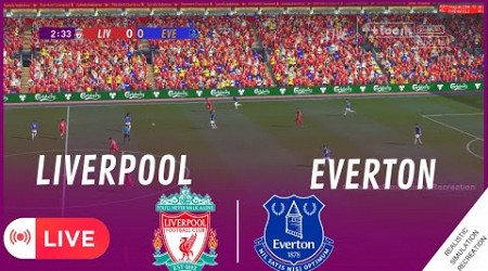 LIVERPOOL vs EVERTON LIVE | Premier League 23/24 • Simulation &amp; Recreation