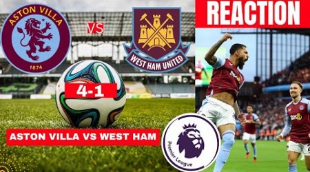 Aston Villa vs West Ham 4-1 Live Stream Premier League Football EPL Match Score reaction Highlights