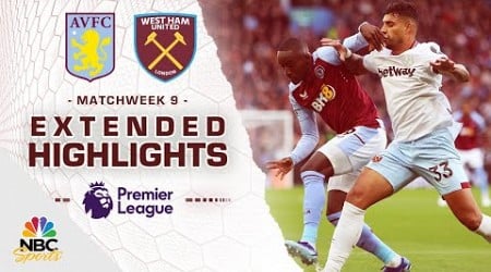 Aston Villa v. West Ham United | PREMIER LEAGUE HIGHLIGHTS | 10/22/2023 | NBC Sports