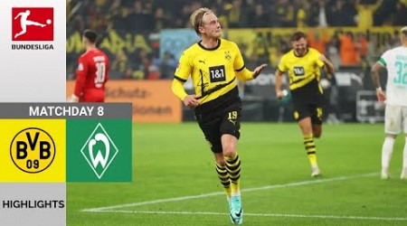 Borussia Dortmund - Werder Bremen | 1-0 | Höhepunkte | Bundesliga 2023-24 | BVB Bremen