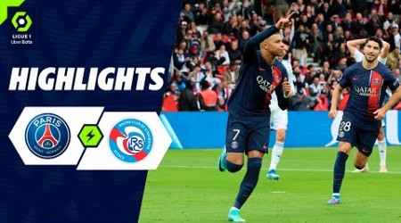 Paris Saint-Germain - Strasbourg 3-0 Résumé | Ligue 1 Uber Eats - 2023/2024