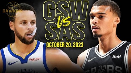 Golden State Warriors vs San Antonio Spurs Full Game Highlights | October 20, 2023 | FreeDawkins