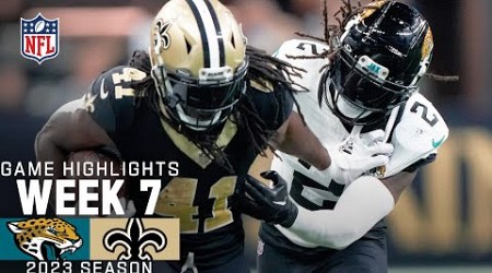 Jacksonville Jaguars vs. New Orleans Saints | 2023 Week 7 Game Highlights