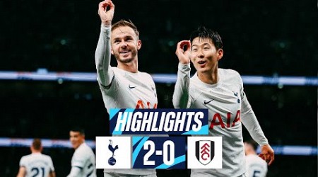 TOTTENHAM HOTSPUR 2-0 FULHAM // PREMIER LEAGUE HIGHLIGHTS // SON &amp; MADDISON SEND SPURS TOP