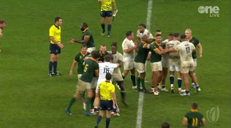 England 15-16 South Africa | Feisty full-time scenes!