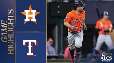 Astros vs. Rangers ALCS Game 5 Highlights (10/20/23) | MLB Highlights