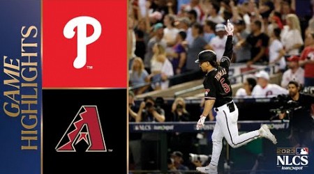 Phillies vs. D-backs NLCS Game 4 Highlights (10/20/23) | MLB Highlights