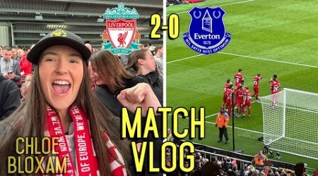 SALAH WINS THE MERSEYSIDE DERBY! | LIVERPOOL 2-0 EVERTON | MATCHDAY VLOG