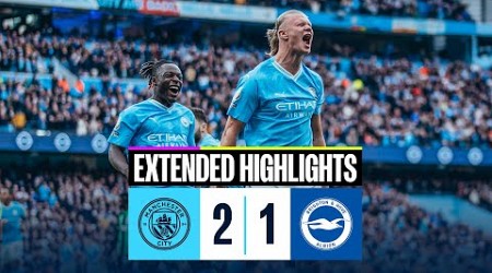 EXTENDED HIGHLIGHTS | Man City 2-1 Brighton | Haaland and Alvarez with the goals