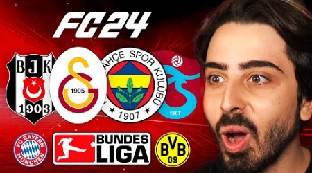 4 BÜYÜKLER BUNDESLIGA&#39;da OLSAYDI NE OLURDU? // FC 24 KARİYER MODU