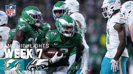 Miami Dolphins vs. Philadelphia Eagles | 2023 Week 7 Game Highlights