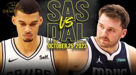 San Antonio Spurs vs Dallas Mavericks Full Game Highlights | October 25, 2023 | FreeDawkins