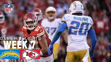 Los Angeles Chargers vs. Kansas City Chiefs | 2023 Week 7 Game Highlights