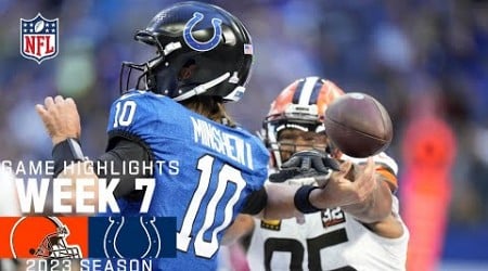 Cleveland Browns vs. Indianapolis Colts | 2023 Week 7 Game Highlights