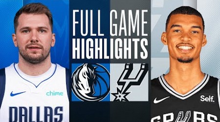 MAVERICKS at SPURS | FULL GAME HIGHLIGHTS | October 25, 2023