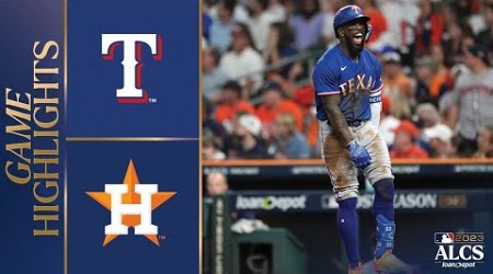 Rangers vs. Astros ALCS Game 7 Highlights (10/23/23) | MLB Highlights