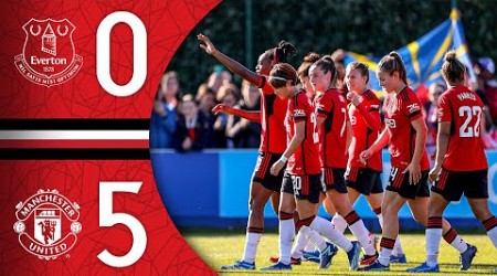 FIVE-STAR PERFORMANCE ⭐️ | Everton 0-5 Man Utd | WSL Highlights