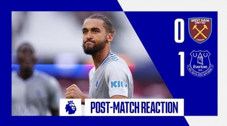 WEST HAM 0-1 EVERTON | Dominic Calvert-Lewin&#39;s reaction