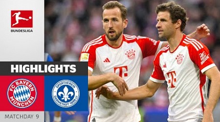 Kane Hat Trick in 8 Goals Gala! | FC Bayern München - Darmstadt 8-0 | Highlights | MD 9 – 2023/24