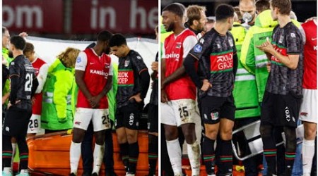 Dutch star Bas Dost collapses on pitch in terrifying moment as Eredivisie game abandoned