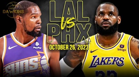 Los Angeles Lakers vs Phoenix Suns Full Game Highlights | October 26, 2023 | FreeDawkins