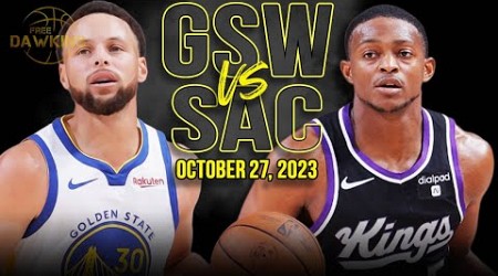 Golden State Warriors vs Sacramento Kings Full Game Highlights | October 27, 2023 | FreeDawkins