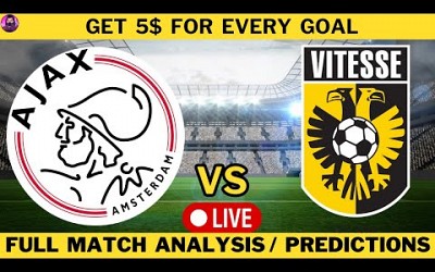Ajax vs Vitesse Live | Eredivisie 2023 | Full Match Today