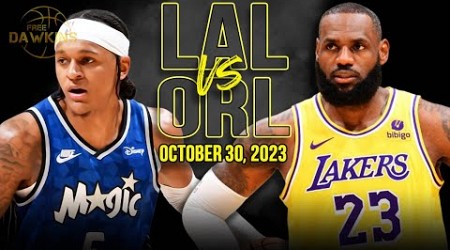 Los Angeles Lakers vs Orlando Magic Full Game Highlights | October 30, 2023 | FreeDawkins