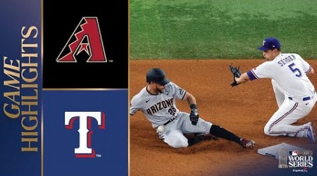 D-backs vs. Rangers World Series Game 2 Highlights (10/28/23) | MLB Highlights