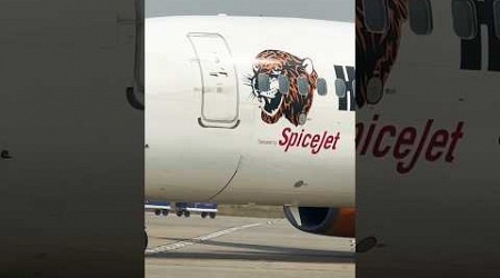 Boeing-737-800 taxing Hull city livery #aviation #boeing #youtube #plane #shorts #reels #spicejet