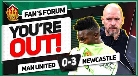 UNITED UTTERLY EMBARRASSED! Ten Hag Worry! Man United 0-3 Newcastle | LIVE Fan&#39;s Forum