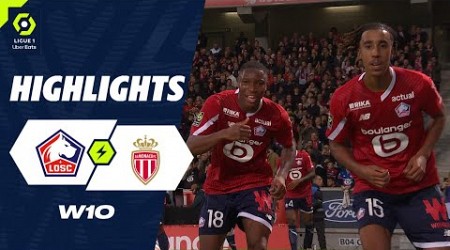 LOSC LILLE - AS MONACO (2 - 0) - Highlights - (LOSC - ASM) / 2023-2024