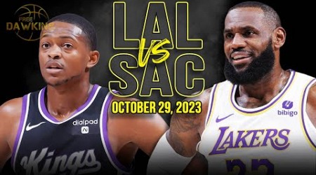 Los Angeles Lakers vs Sacramento Kings Full Game Highlights | October 29, 2023 | FreeDawkins