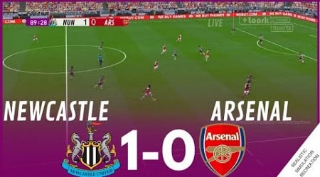 NEWCASTLE vs ARSENAL [1-0] MATCH HIGHLIGHTS • Video Game Simulation &amp; Recreation