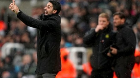 'An absolute disgrace': Mikel Arteta livid about controversial Newcastle goal – video