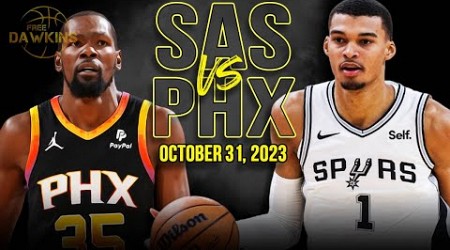 San Antonio Spurs vs Phoenix Suns Full Game Highlights | October 31, 2023 | FreeDawkins