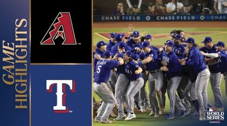 Rangers vs. D-backs World Series Game 5 Highlights (11/1/23) | MLB Highlights