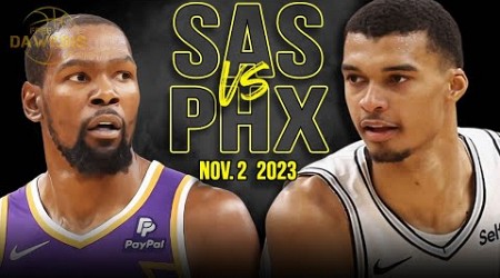 San Antonio Spurs vs Phoenix Suns Full Game Highlights | Nov 2, 2023 | FreeDawkins