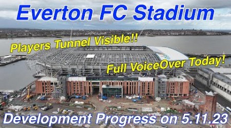 NEW Everton FC Stadium at Bramley Moore Dock. A Full FlyAround on 5.11.23 (With VoiceOver)