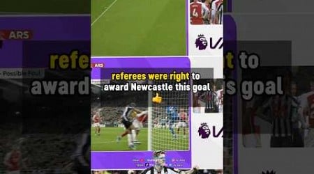 The referees were CORRECT to give Newcastle the goal vs Arsenal 