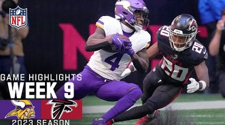 Minnesota Vikings vs. Atlanta Falcons Game Highlights | NFL 2023 Week 9