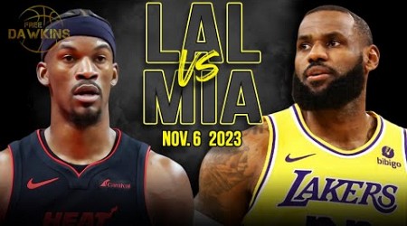 Los Angeles Lakers vs Miami Heat Full Game Highlights | Nov 6, 2023 | FreeDawkins