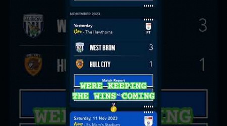 This was a brill match #hullcity #westbromwichalbion #wba #championship #football