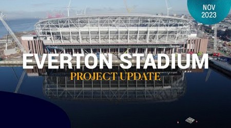 SOUTH STAND TERRACING INSTALLED | Latest footage of inside Everton Stadium