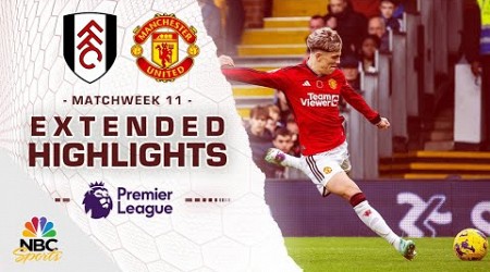 Fulham v. Manchester United | PREMIER LEAGUE HIGHLIGHTS | 11/4/2023 | NBC Sports