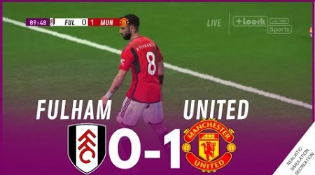 FULHAM vs MANCHESTER UNITED [0-1] MATCH HIGHLIGHTS • Video Game Simulation &amp; Recreation